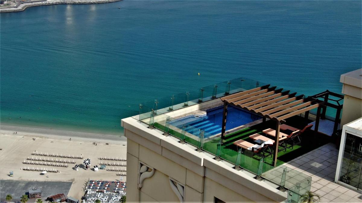 Dubai JBR Amaz Penthouse front sea 5 plus 1 Bdr private Climatized pool