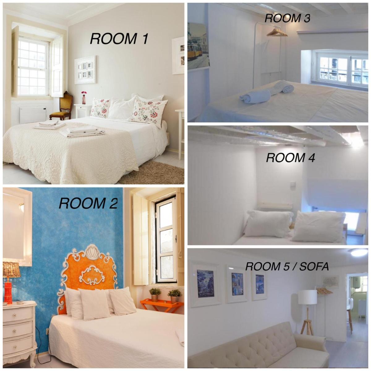 Alfama Vintage 1 Ten guests – Alfama Vintage 2 Five guests – Alfama Vintage 3 Three Guests