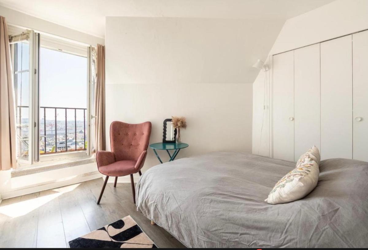 2 bedrooms with vues sur Paris et en face du Sacre Cœur