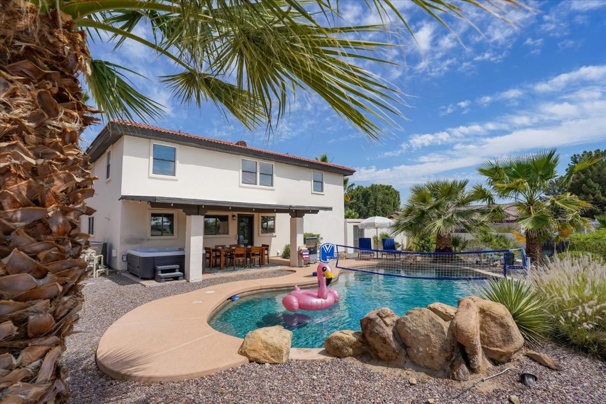 Game Room Resort Pool HotTub Modern Desert Oasis