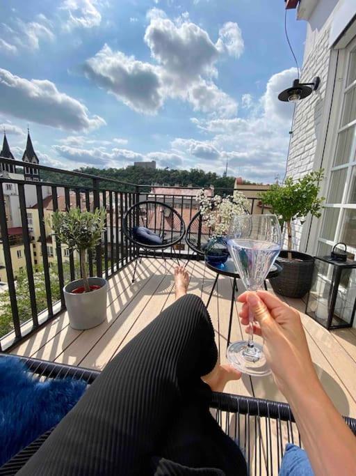 Romantic Terrace Studio in Karlín