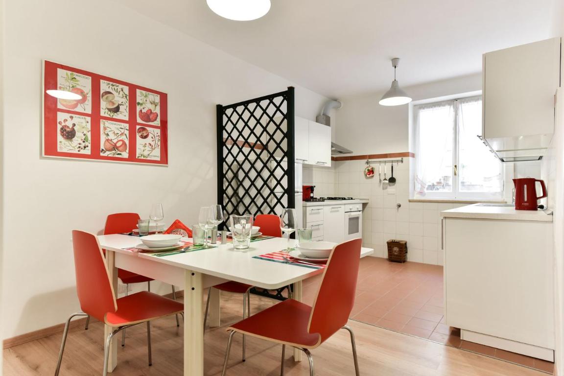 Red & White Vatican Apartment