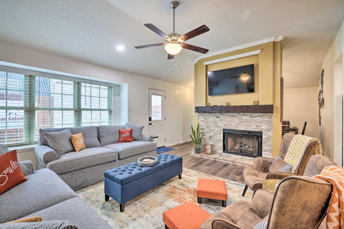 San Antonio Family Home with Game Room and Fire Pit!