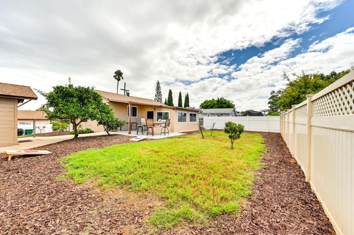 Sunny San Diego Home with Private Yard and Grill!