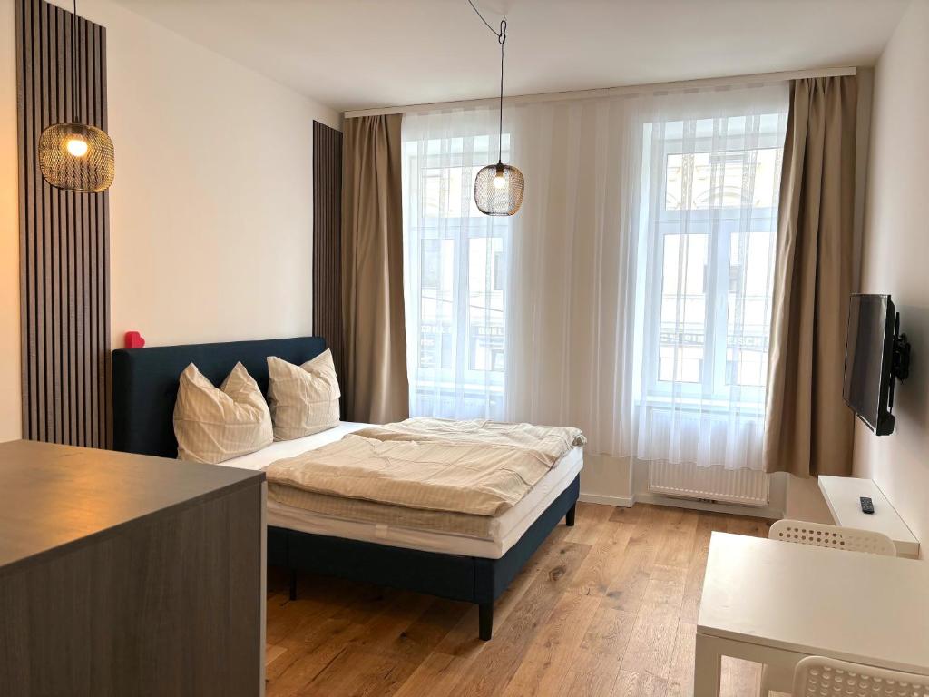 smartes apartment, Design, Queensize-Bett